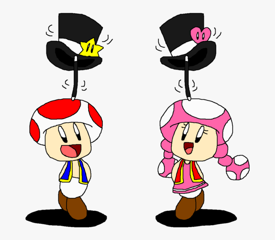 Clipart Skeleton Tap Dancing - Toad And Toadette Dancing, Transparent Clipart