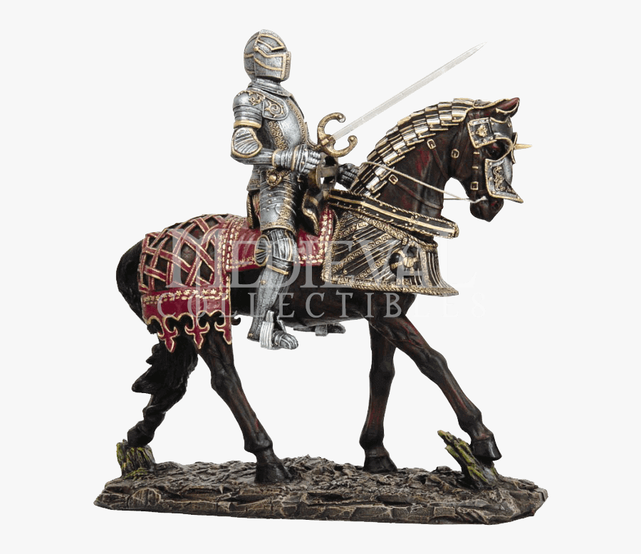 Medieval Knight On Horse, Transparent Clipart