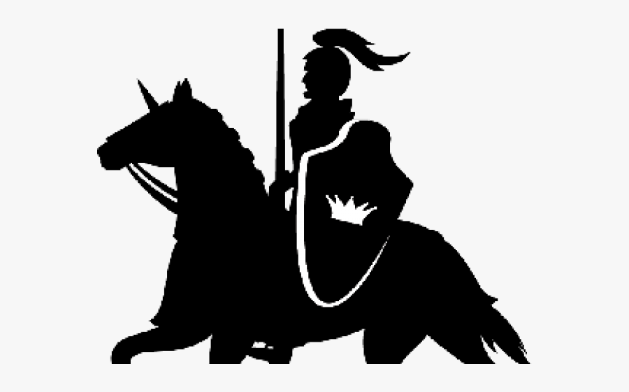 Knight On A Horse Silhouette , Free Transparent Clipart - ClipartKey