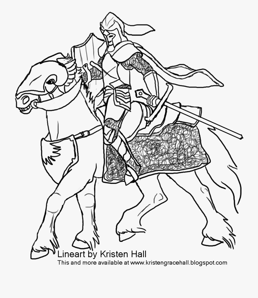 Knight Coloring Pages To Download And Print For Free - Knight On A