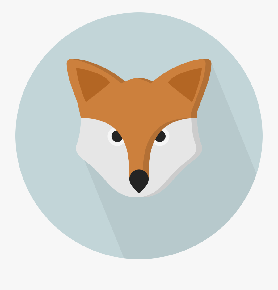 Clip Art Creative Fox - Fox Flat Icon, Transparent Clipart