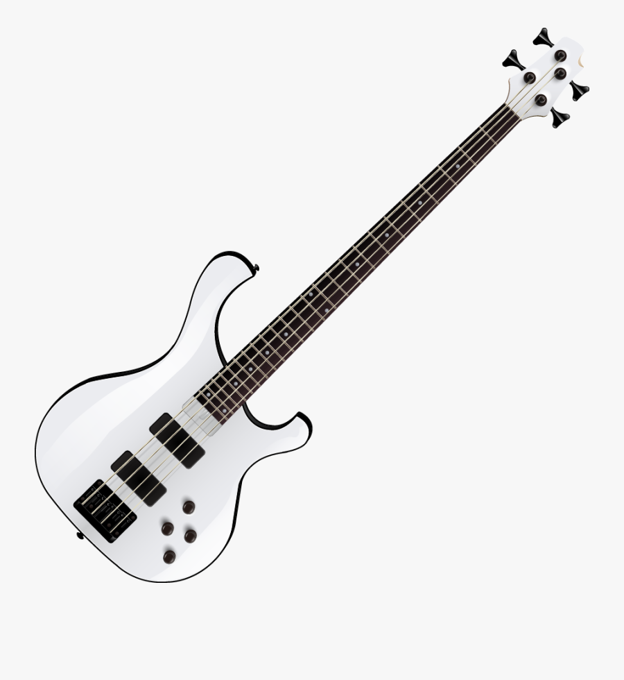 Transparent Electric Guitars Clipart - Jackson Js2 Bass White, Transparent Clipart