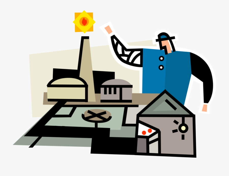 Nuclear Power Technician With Electricity - Nuclear Power, Transparent Clipart