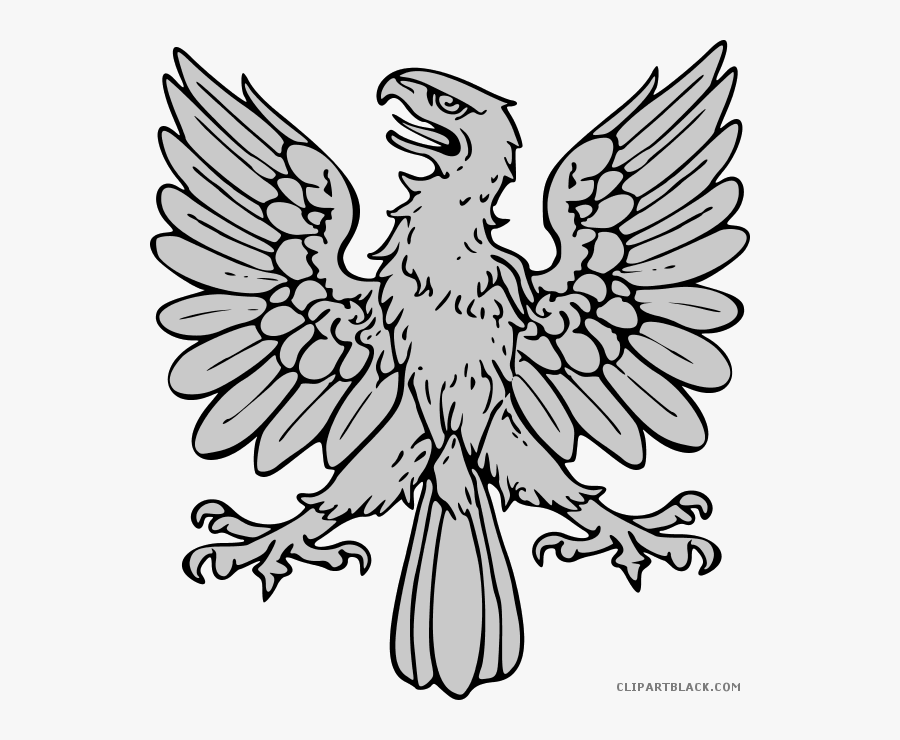 Eagle Small Animal Free Black White Clipart Images - Family Crest Coat ...