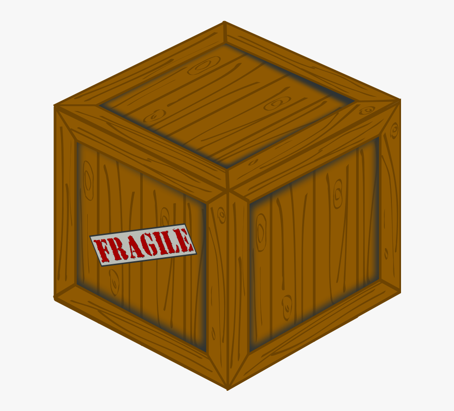 Perspective Wooden Crate - Wooden Crate, Transparent Clipart