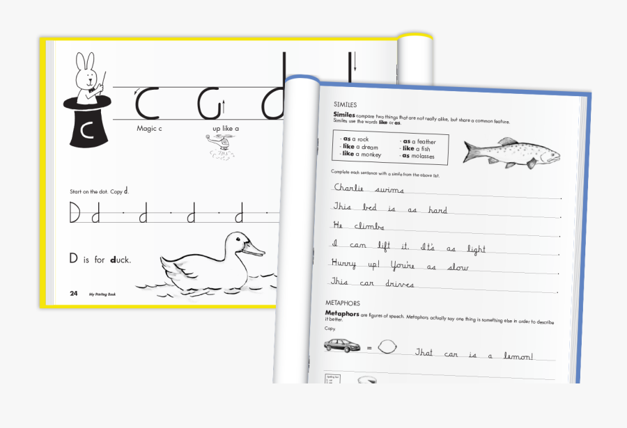 Clip Art Handwriting Practice Paragraph - Letter Formation, Transparent Clipart