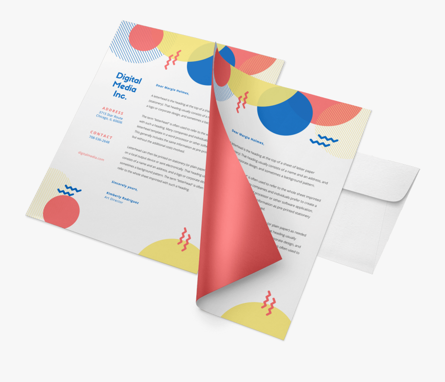 Clip Art Graphic Design Letterhead - Letter Head Printing Png, Transparent Clipart