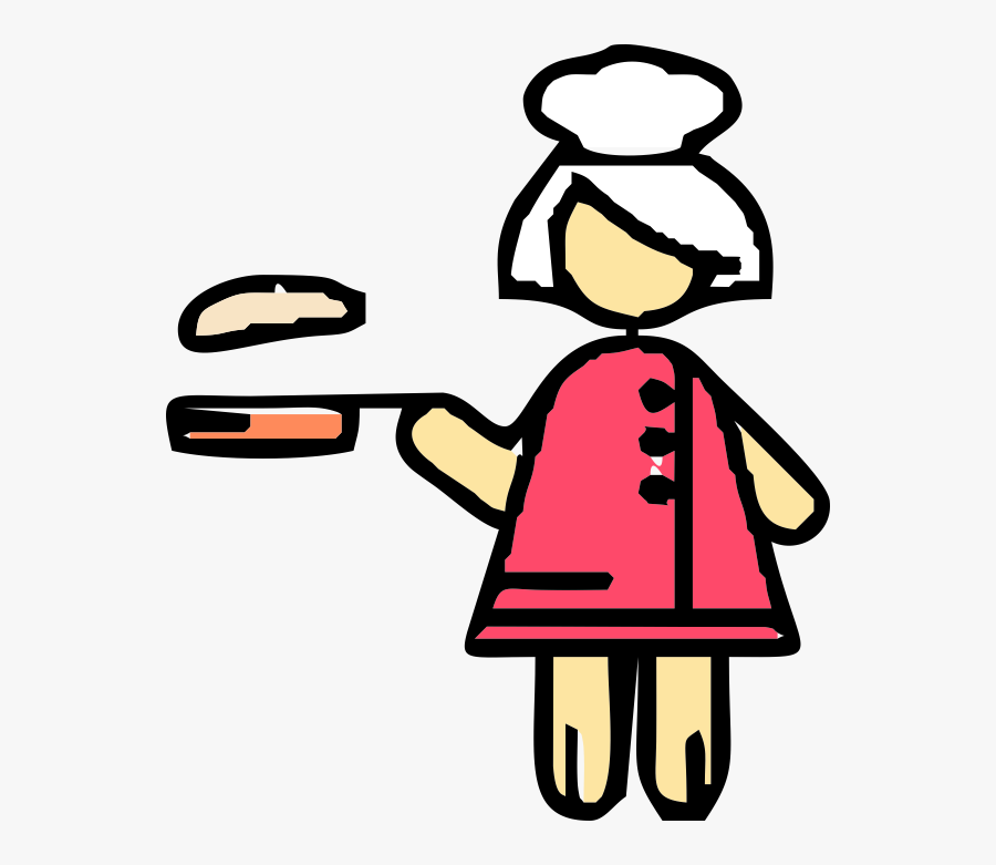 Maiden Clipart House Helper - Cooking Woman Vector, Transparent Clipart