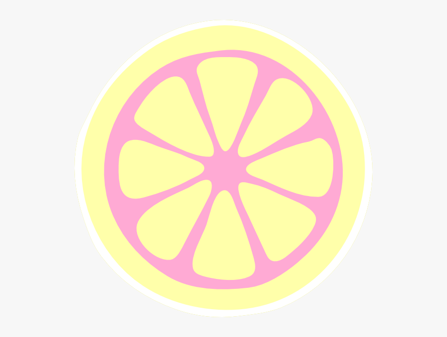 Pink Lemon Slice Clip Art At Clker - Cartoon Pink Pink And Yellow Lemons, Transparent Clipart