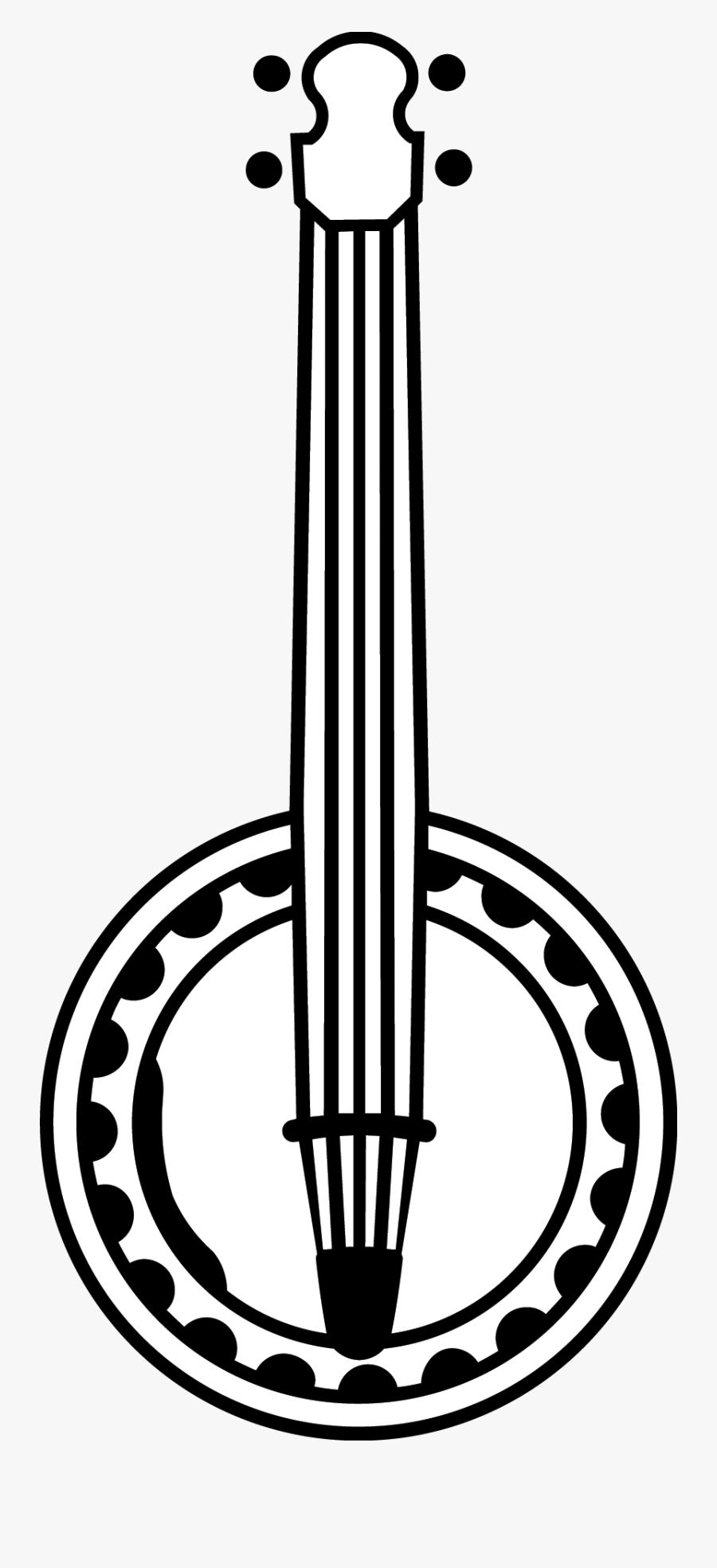 Banjo - Banjo Clipart Black And White, Transparent Clipart