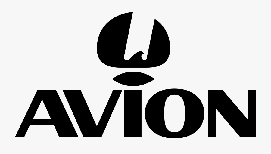 Avion Logo Black And White - Sign, Transparent Clipart