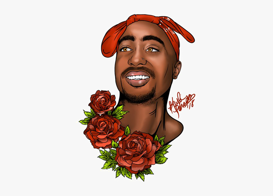 Tupac Shakur Png Transparent File - Cartoon Drawings Of Tupac, Transparent Clipart