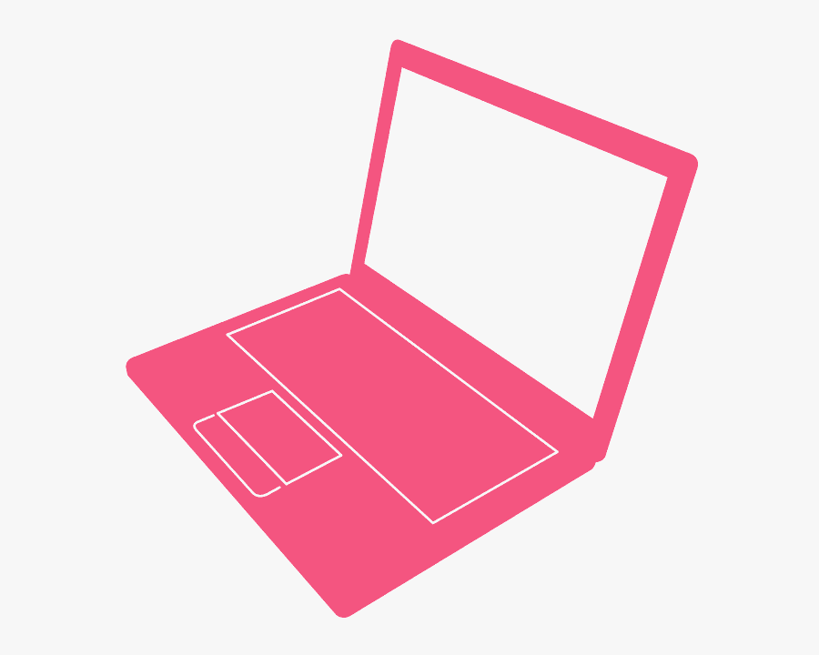 Laptop Silhouette, Transparent Clipart