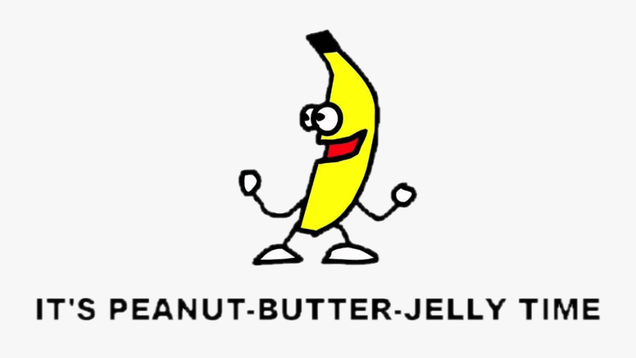 Banana Freetoedit Peanutbutter - Peanut Butter Jelly Time, Transparent Clipart