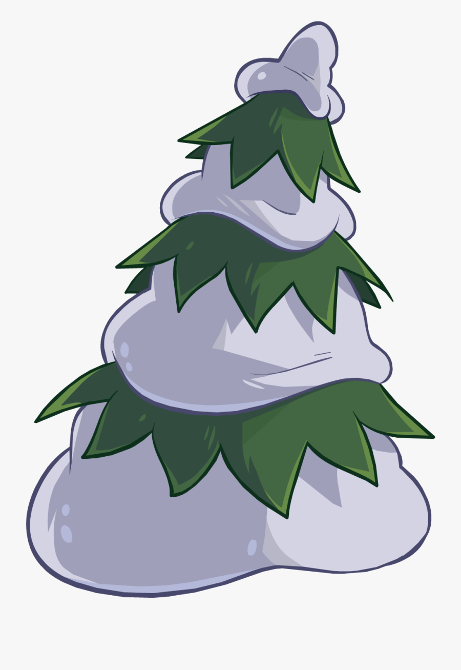 Snow Pine Png - Club Penguin Tree Png, Transparent Clipart
