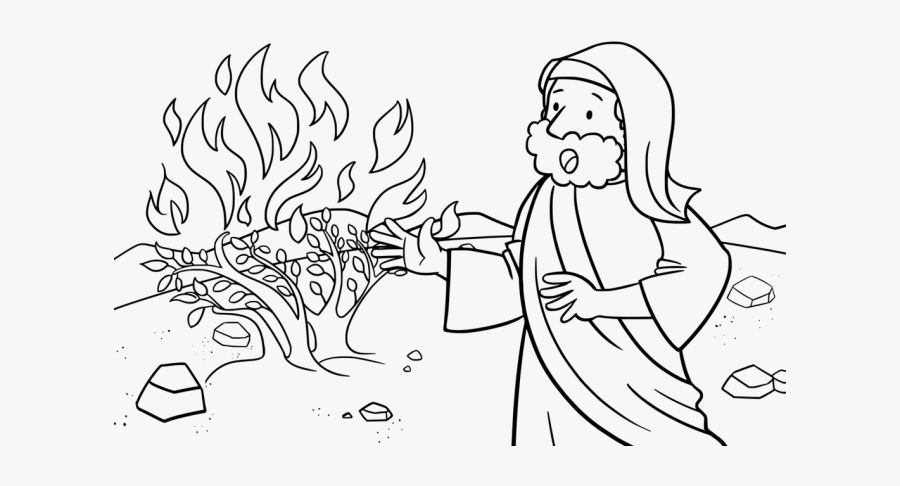 Moses And The Burning Bush Activity Sheets, Transparent Clipart