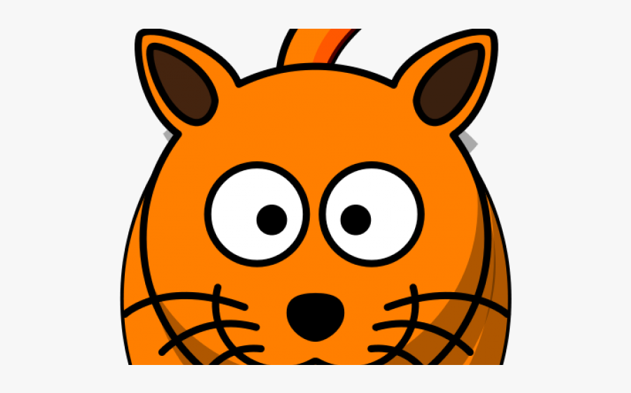 Cartoon Orange Cat Clipart, Transparent Clipart