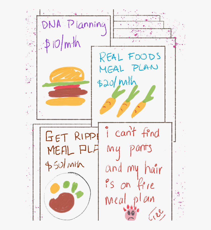 Meal Planner Subscriptions With Different Food Plans - Fast Food, Transparent Clipart