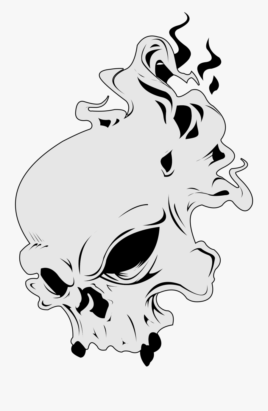 Harley Davidson Paint Stencils Clipart Free Download - Skull Harley Davidson Png, Transparent Clipart