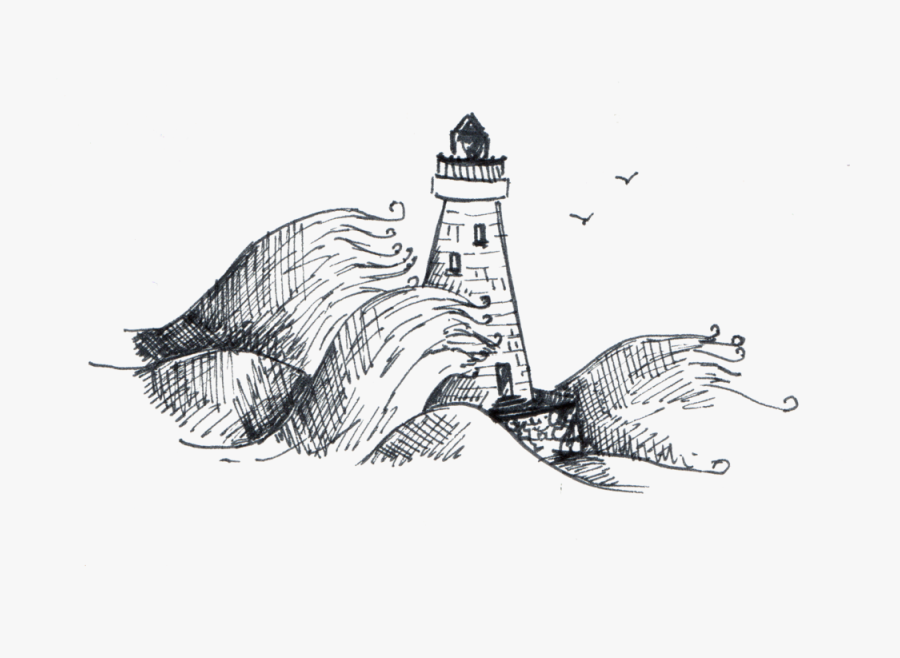 Lighthouse Illustration- - Illustration, Transparent Clipart