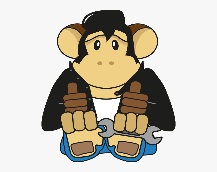 Grease Monkey 01a - Cartoon, Transparent Clipart