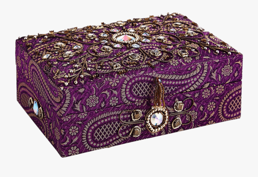 Embroidered Jewelry Box - Jewelry Boxes Png Hd, Transparent Clipart