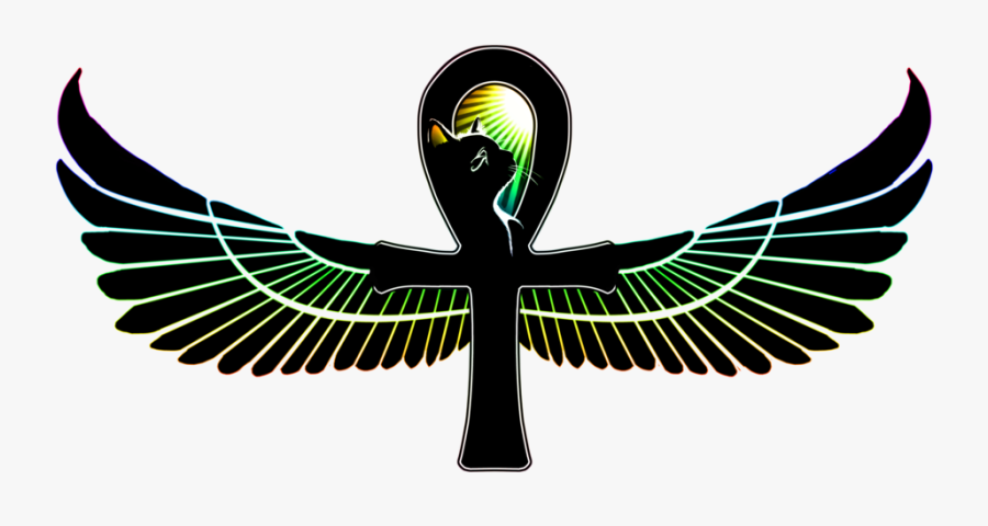 Egypt Goddess Bastet Symbol - Egypt Bird Tattoo, Transparent Clipart