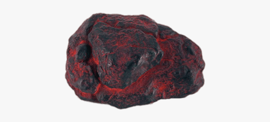 Red And Black Meteorite - Meteor Rock, Transparent Clipart