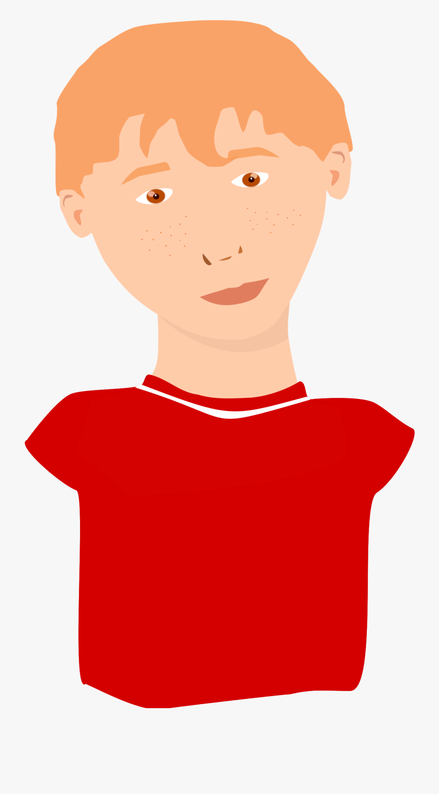 Transparent Hair Clipart Png - Red Boy Png, Transparent Clipart