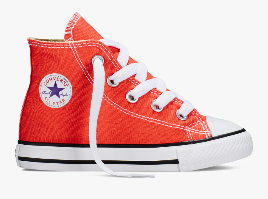 Orange Converse Shoe Png - Converse All Star, Transparent Clipart
