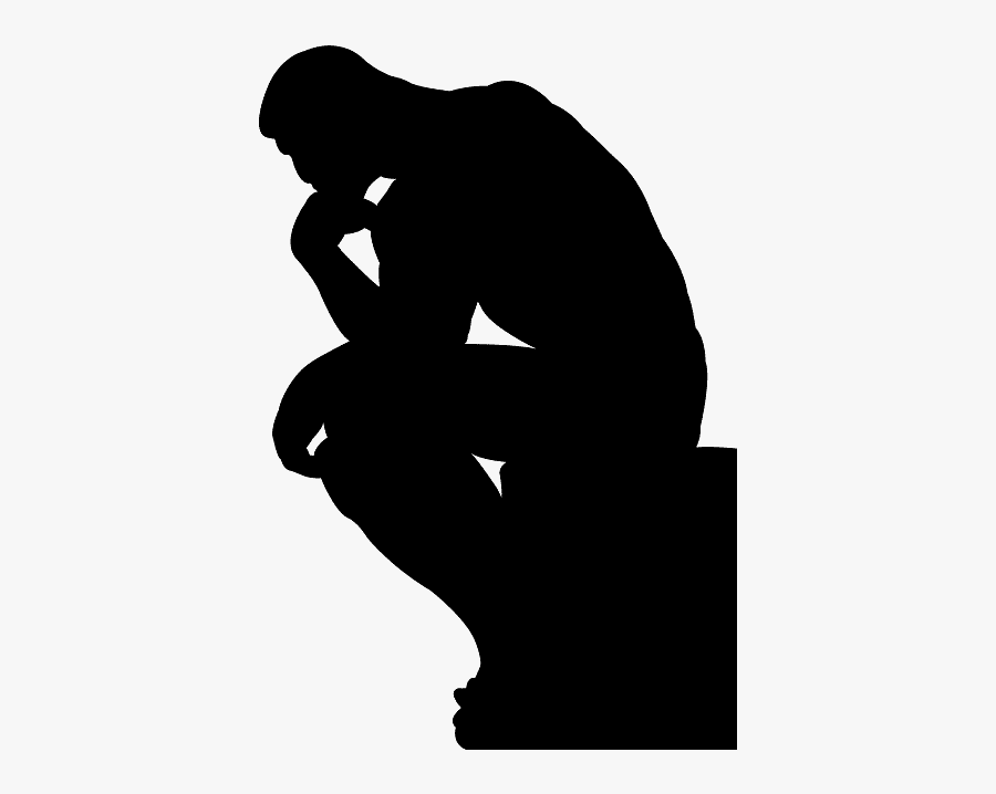 Thinker Silhouette , Free Transparent Clipart - ClipartKey