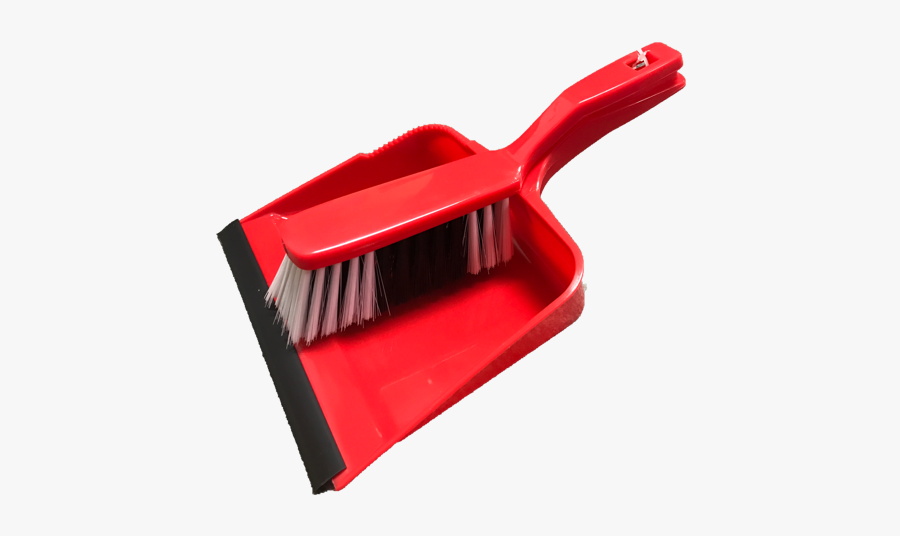 Dustbrr - Red Dustpan And Brush Set, Transparent Clipart