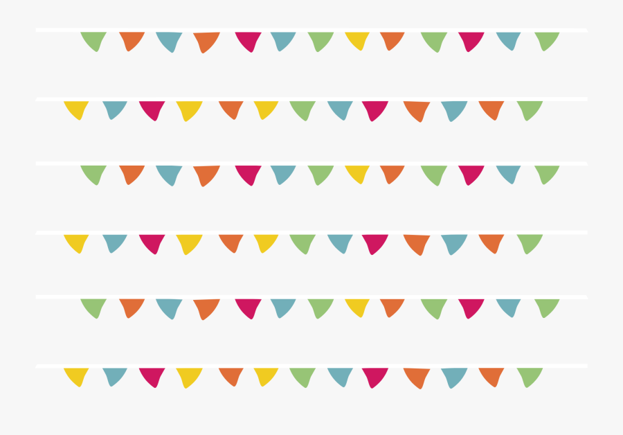 Bunting Straight Line, Transparent Clipart