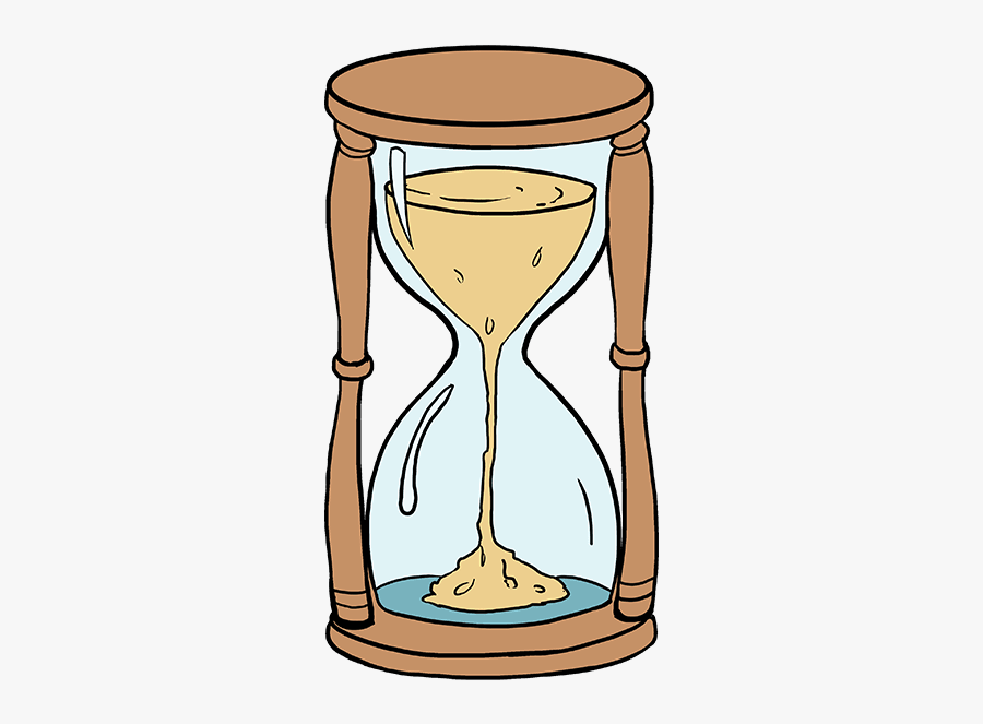How To Draw Hourglass - Hour Glass Cartoon, Transparent Clipart