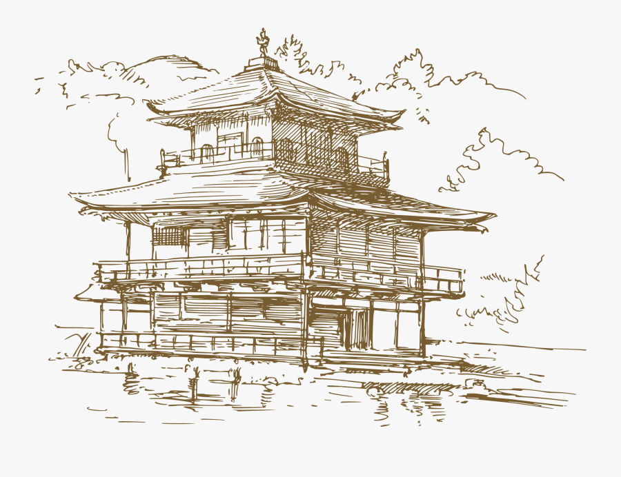 Drawing Chinese Architectural - Vector In Japan, Transparent Clipart