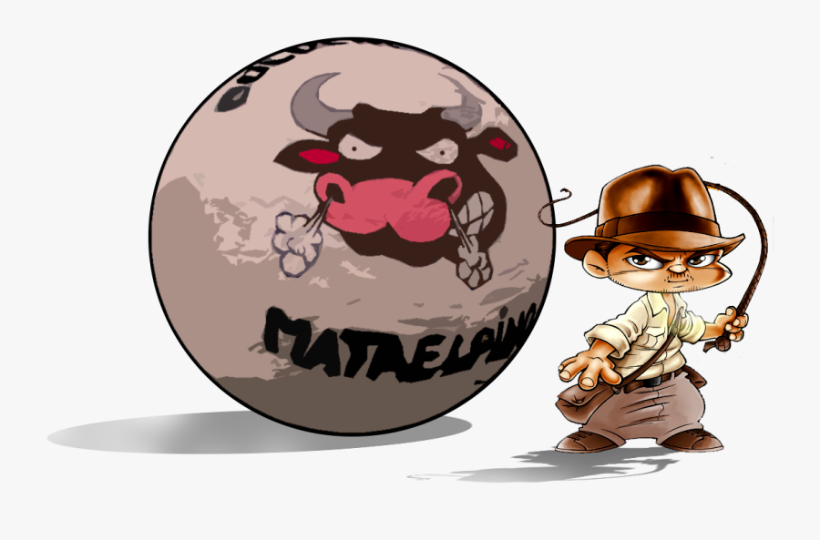 Boloencierro Mataelpino Indiana Jones - Cartoon, Transparent Clipart