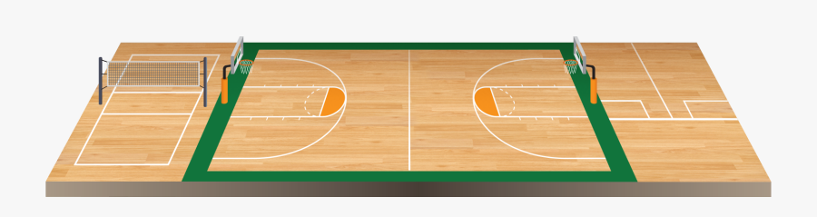 Basket Ball Floor Png - Basketball Court, Transparent Clipart