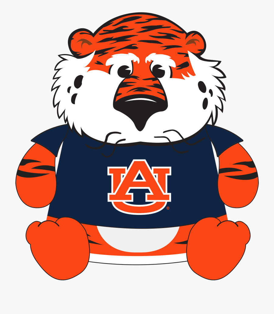 Transparent Auburn Clipart - Cartoon Aubie The Tiger , Free Transparent