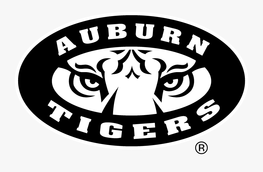 Auburn Tigers Logo Black And White - Auburn University Tiger Logo, Transparent Clipart