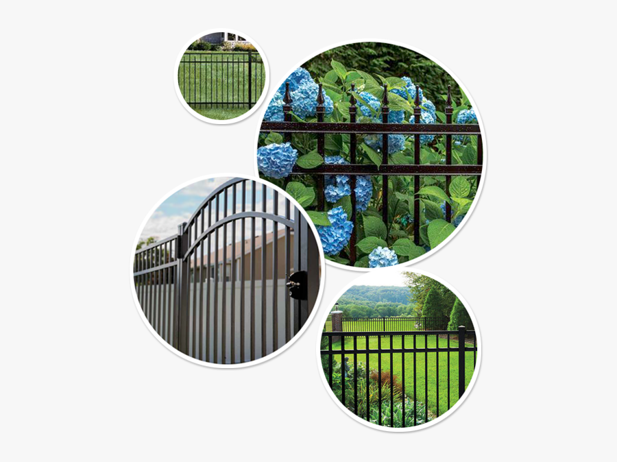 Ornamental Aluminum Landscape Fences - Gate, Transparent Clipart