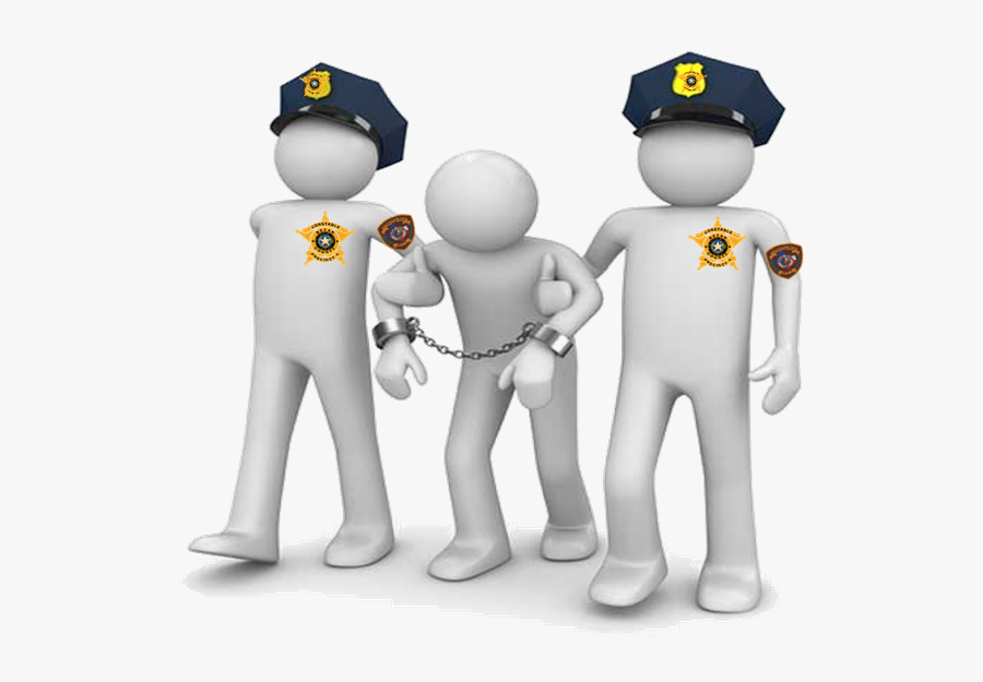 Devil Clipart Staff - Stick Figure Getting Arrested, Transparent Clipart