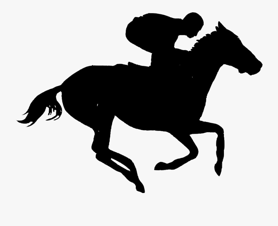 Horse Silhoutte - Horse Racing Clipart, Transparent Clipart