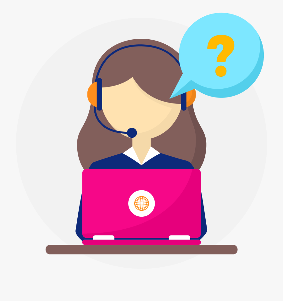 Call Center Agent Icon, Transparent Clipart