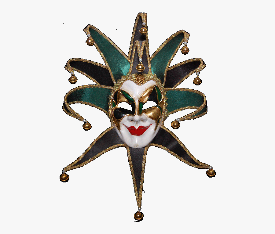 Joker Mask Png - Masquerade Masks Png Jester, Transparent Clipart