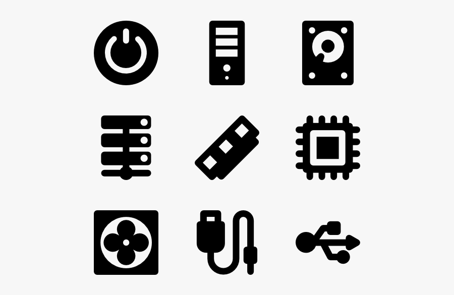 Computer And Hardware - Skills Icon For Resume, Transparent Clipart