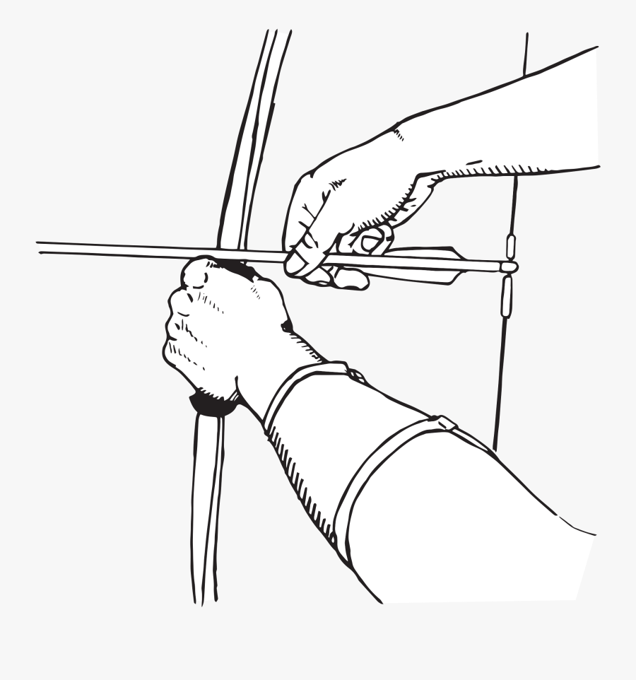 How To Shoot A Recurve Bow - Illustration, Transparent Clipart