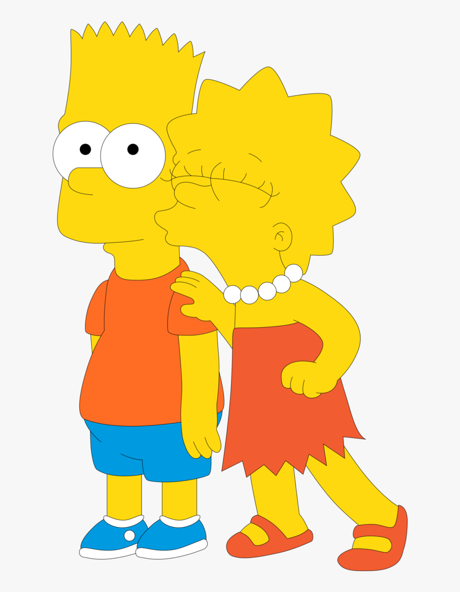 Bart Simpson, Lisa Simpson, And Siblings Image - Bart Simpson And Lisa Simpson, Transparent Clipart