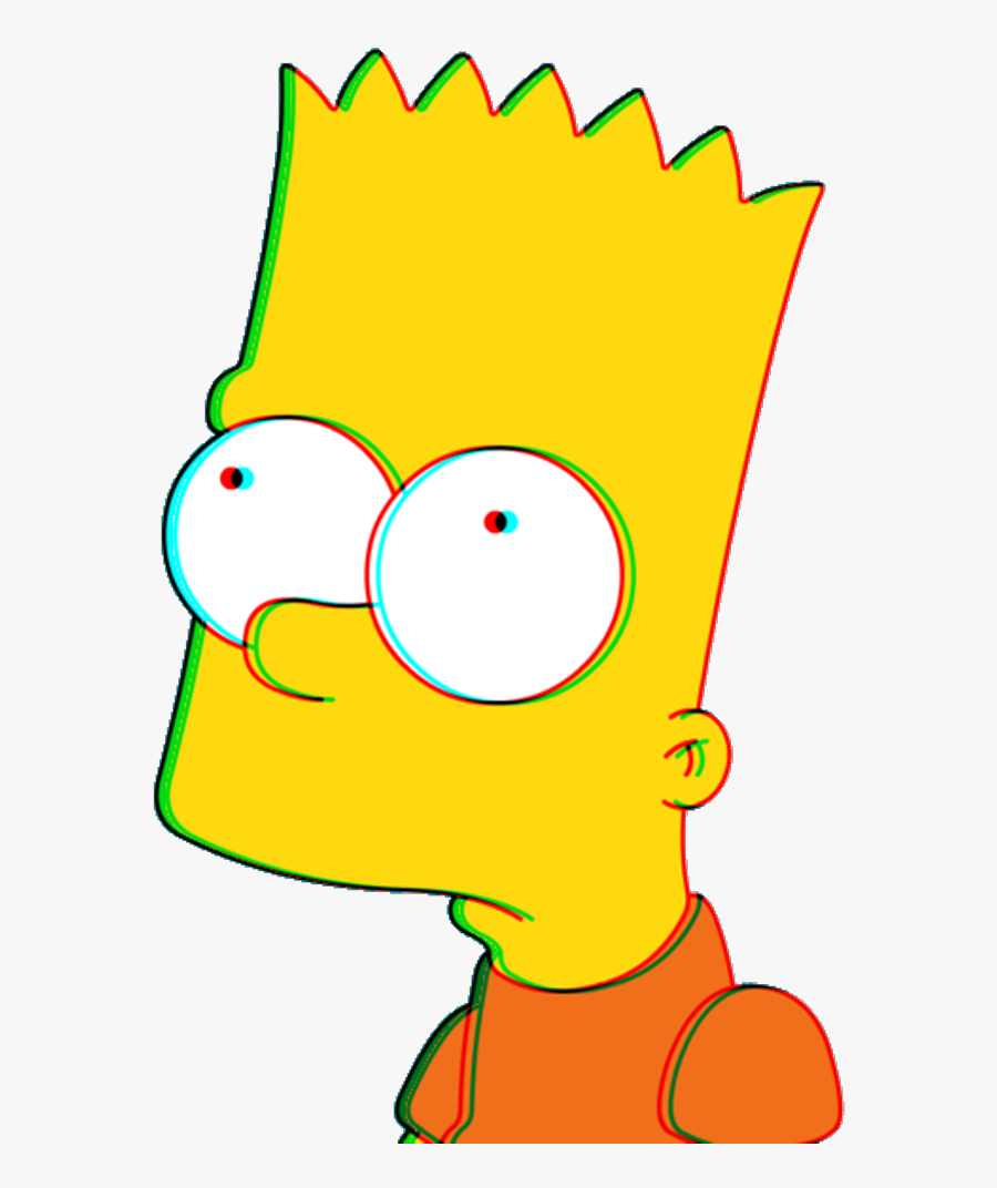 Simpson Sticker - Aesthetic Stickers Bart Simpson, Transparent Clipart