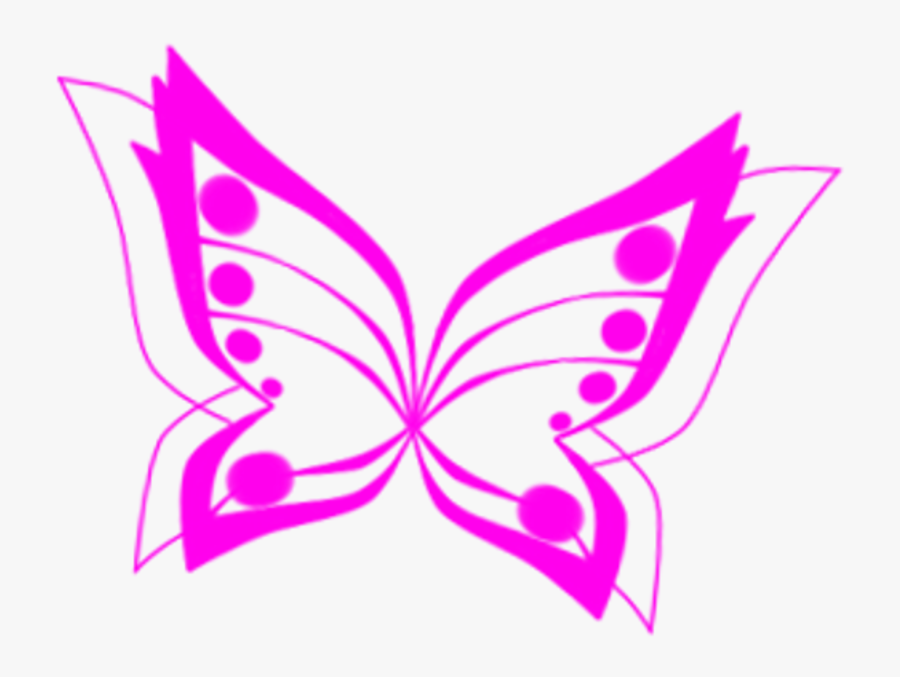 Butterfly Clipart Transformation - Winx Club Wings Butterflix, Transparent Clipart