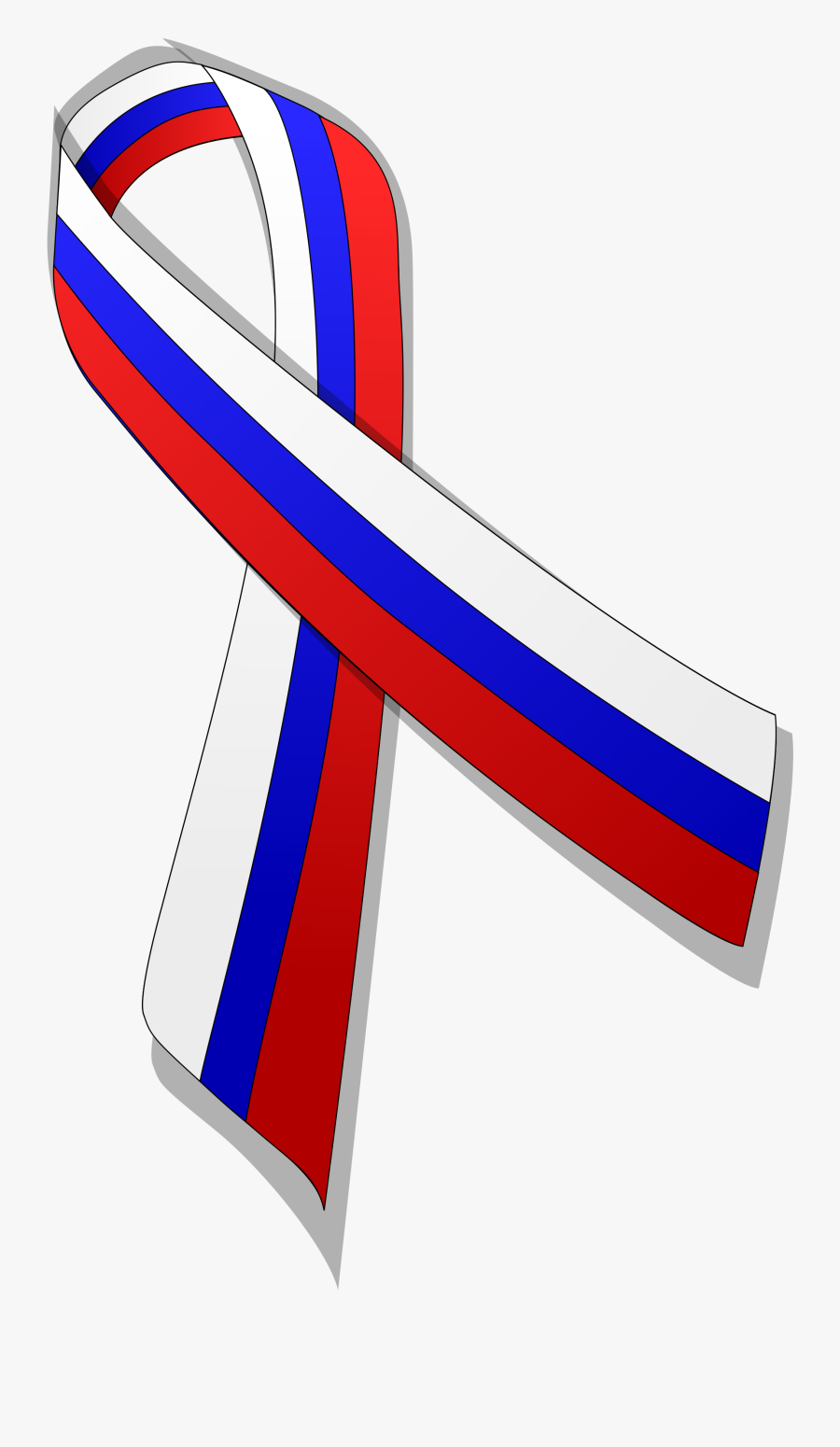 Transparent Russia Flag Png - Russian Flag Ribbon Png, Transparent Clipart